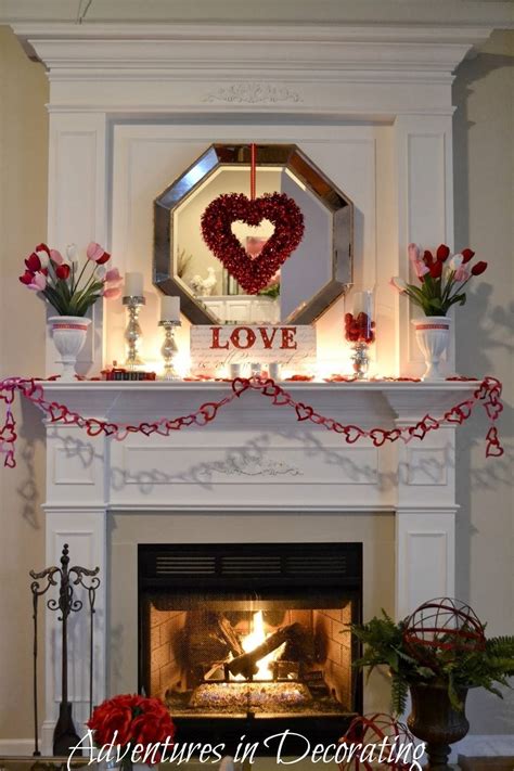 Inspiring Valentines Day Fireplace Decoration Ideas 01 Homedecorish