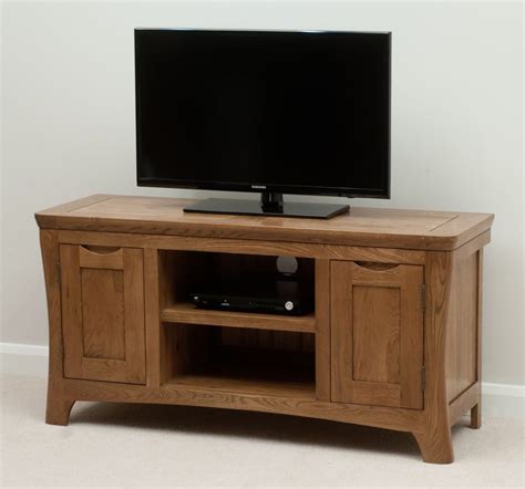 Width 90cm, height 86.1cm, depth 37cm. Orrick Wide TV Cabinet in Rustic Solid Oak | Oak Furniture ...