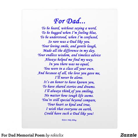 For Dad Memorial Poem Plaque Happy Father Day Quotes
