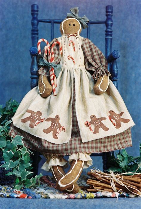 Candy Cloth Doll E Pattern 24in Holiday Gingerbread Doll Epattern Etsy Canada