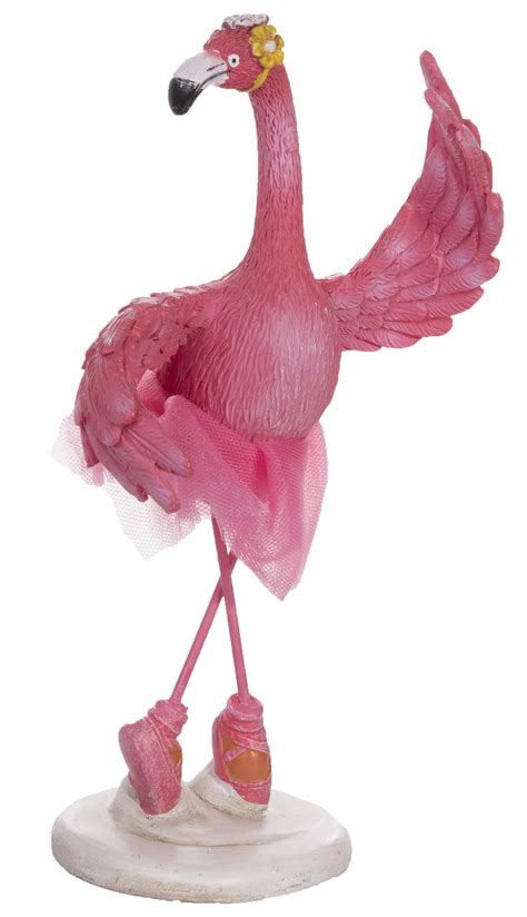 Gnz Super Cute Polyresin Flamingo Ballet Ballerina Figurine In Choice