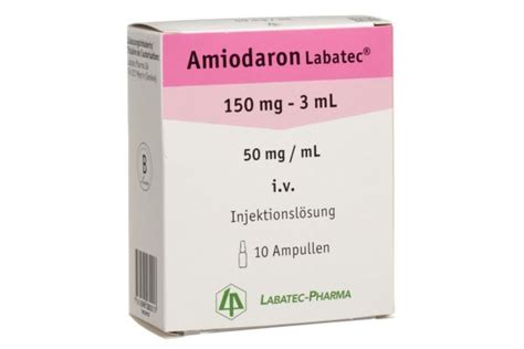 Ordinare Amiodarone Labatec Sol Inj 150 Mg3ml 10 Amp 3 Ml Online