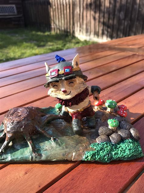 Teemo From League Of Legends Handmade Diorama Sculpture Etsy Uk