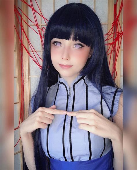 Modelo Mireimeow Encanta Com Um Apaixonante Cosplay Da Hinata De Naruto