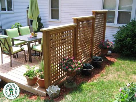 This Is A 12x 16 Foot Deck With Custom Terraced Lattice Privacy Patio