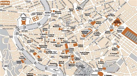 Mapa Do Centro De Roma Mapa Região