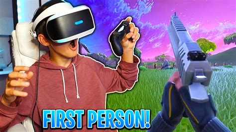 My Little Brother Plays Fortnite In First Person First Person