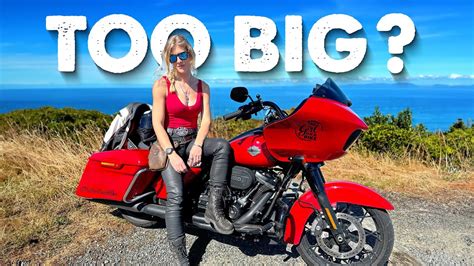 small girl big bike is the harley davidson road glide too big 2 500km review youtube