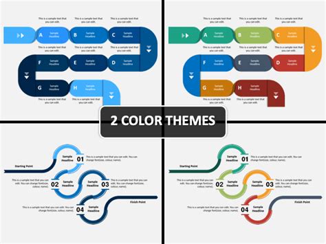 Curved Timeline Powerpoint Template Sketchbubble