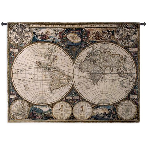 Old World Map Tapestry в 2019 г. | Ідеї в житло | Карта мира, Старинные