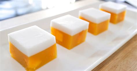 This is a two layer jelly. Recipe World Mango Coconut Jelly Recipe - Recipe World