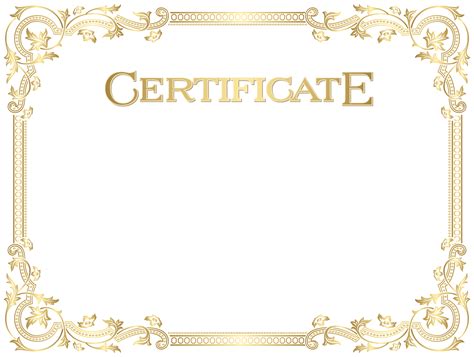 Certificate clipart transparent, Certificate transparent ...