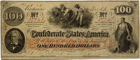 Confederate 100 Dollar Bill The Confederate States Of Amer Flickr