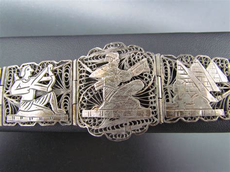 Silver Antique Egyptian Bracelet The Ebay Community