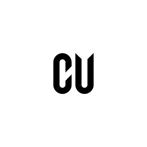 Premium Vector Cu Monogram Logo Design Letter Text Name Symbol