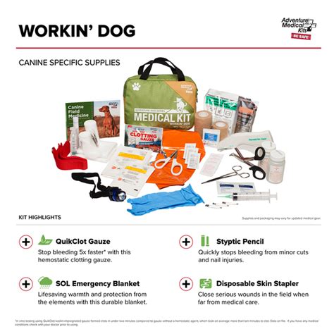 Adventure Medical Dog Series Workin Dog First Aid Kit