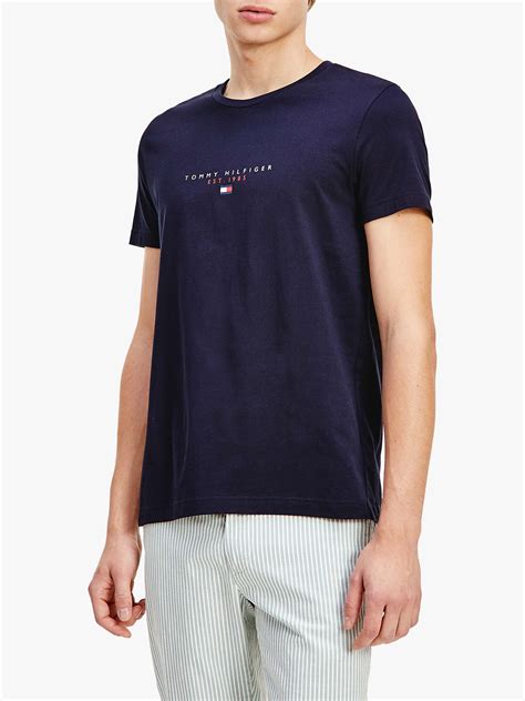Tommy Hilfiger Essential Logo Organic Cotton T Shirt Desert Sky At