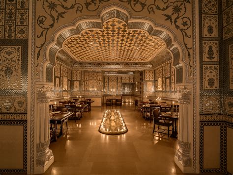 Jaipur This Opulent Restaurant Pays Homage To The Sheesh Mahal At Amer