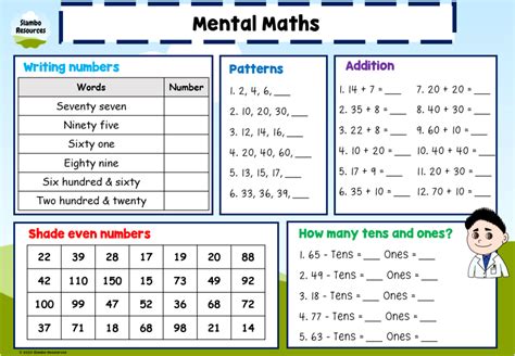 Grade 2 Mental Maths Worksheets Free Printables Math Worksheets