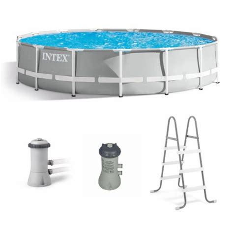 Intex 15 X 42 Prism Frame Above Ground Swimming Pool Set And Pool