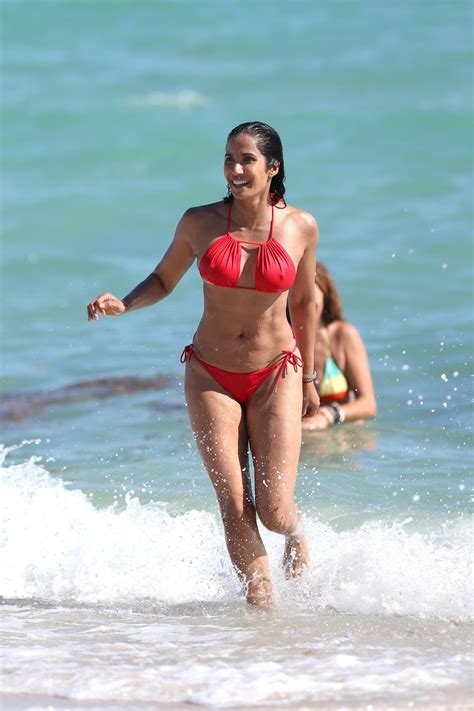 Padma Lakshmi The Fappening Sexy Red Bikini The Fappening