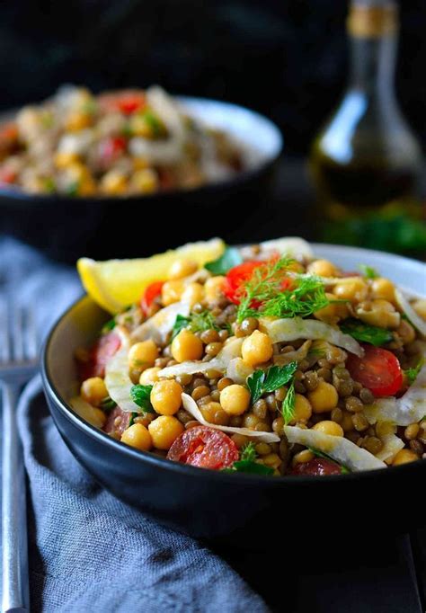 50 Vegan High Protein Salads The Stingy Vegan Bloglovin Lentil