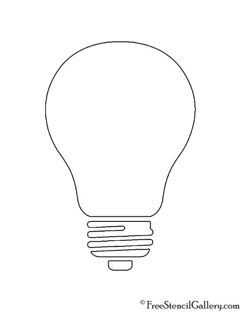 Free Printable Light Bulb Template Printable World Holiday