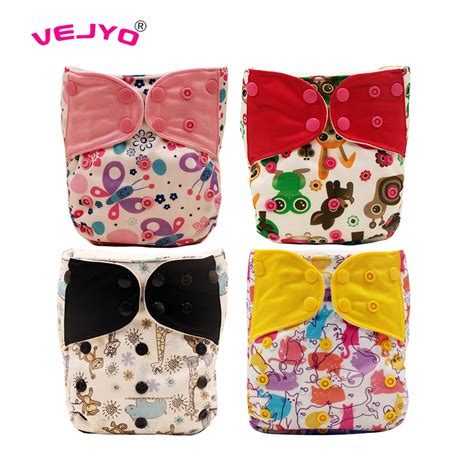 Vejyo 1pc Pul Waterproof Baby Reusable Diapers Covers Aio Washable