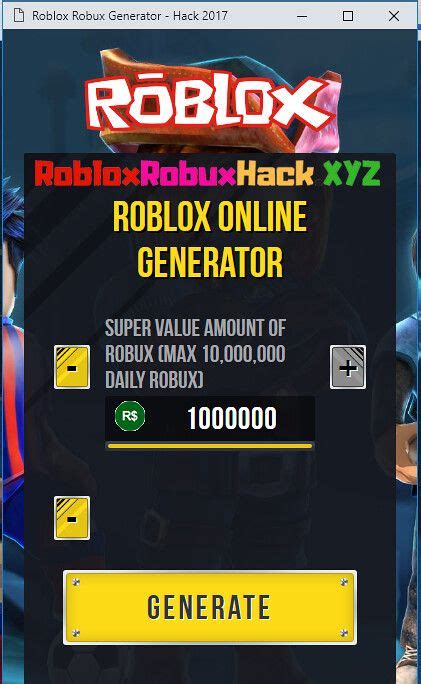 Robux Generator Made By Roblox