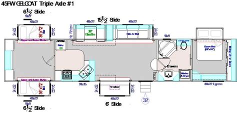Jacobsen homes offers a variety of two bedroom manufactured home floor plans that range from 600 sq. 45 foot fifth wheel, 5 slide outs, corner kitchen ...