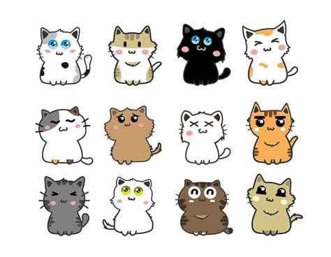Cute Cats Cartoon Pictures Cat Cute Cartoon Wallpaper Animal Vector