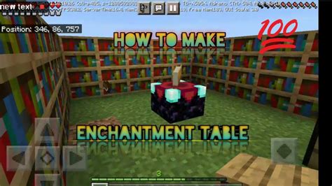 How To Make Enchantment Table Minecraft Gameplay Youtube