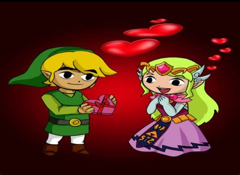 2016 Toon Link And Toon Princess Zelda Valentines 💝 Artwork R