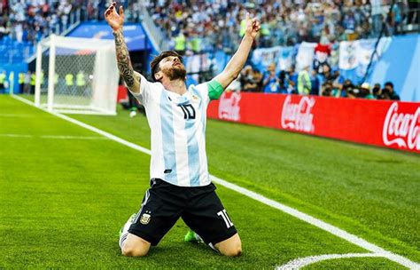 argentina vs nigeria mirá el golazo de lionel messi para el 1 0 argentino