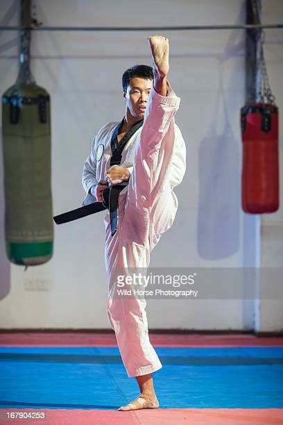 Karate High Kick Photos And Premium High Res Pictures Getty Images