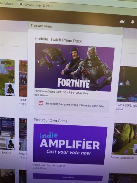 Ive Linked My Twitch Account Xbox Account And Epic Account All