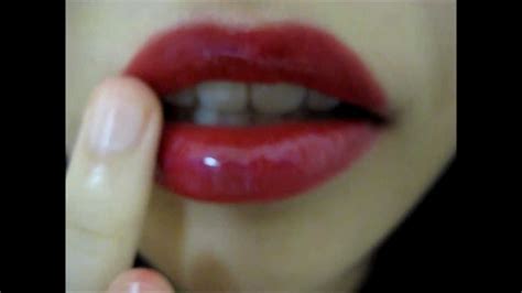 Tutorial Vintage Glam Glossy Ruby Red Lips Youtube