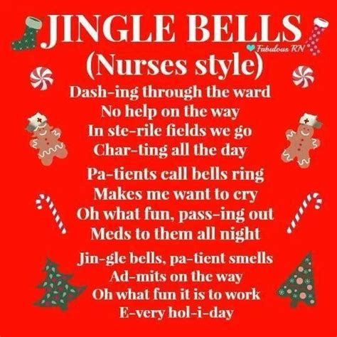 Nursing Rhyme Nurse Christmas Nurse Humor Nurse