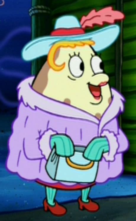 Image Mrs Puff Wearing Fancy Clothespng Encyclopedia Spongebobia
