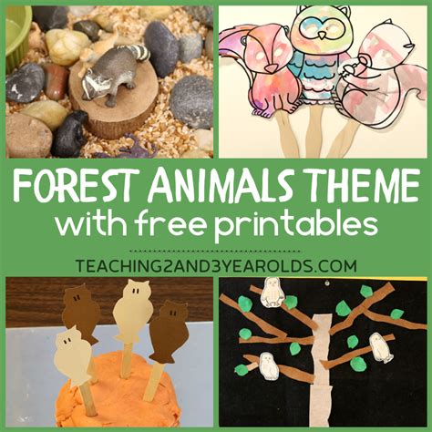 Creating A Forest Animals Theme In The Toddler And Preschool Classroom