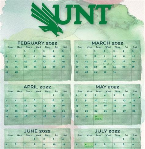 Unt 2023 Calendar Printable Calendar 2023