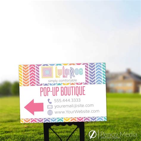 Custom Lularoe Yard Signs Large Size 18 X 27 Stand By Pencomedia