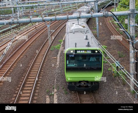 Tokyo Japan September 10 2018 View Of Tokyo Train From A Bridge In