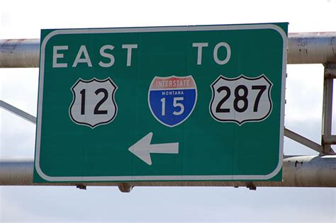 Montana U S Highway 287 U S Highway 12 And Interstate 15
