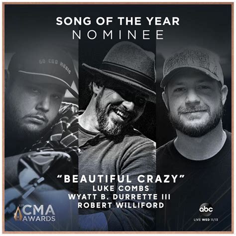 Beautiful Crazy Nominated For 2019 Cma Song Of The Year