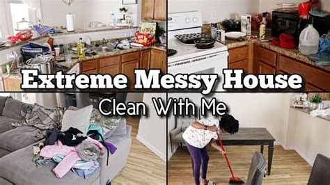 Extreme Clean With Me Messy House Cleaning Motivation Real Life