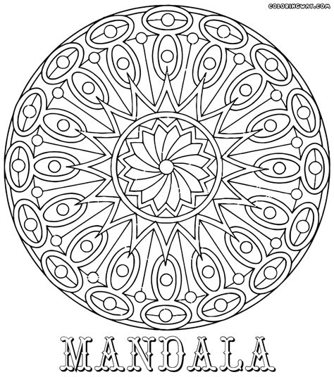 Simple circle mandala coloring pages. Mandala coloring pages | Coloring pages to download and print