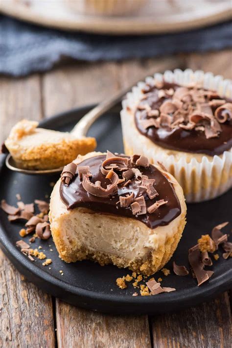 Mini Peanut Butter Cheesecakes 7 Ingredients Make In Muffin Pan