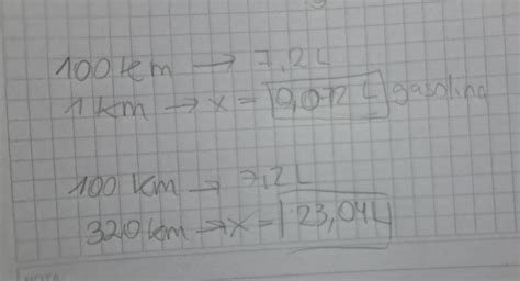 5 Un coche consume 7 2 litros de gasolina cada 100 kilómetros Cuánta