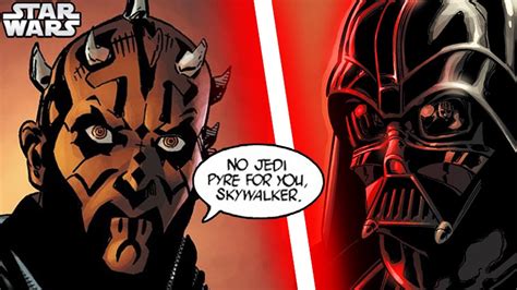 Darth Vader Fights Darth Maul Who Calls Him Anakin Youtube